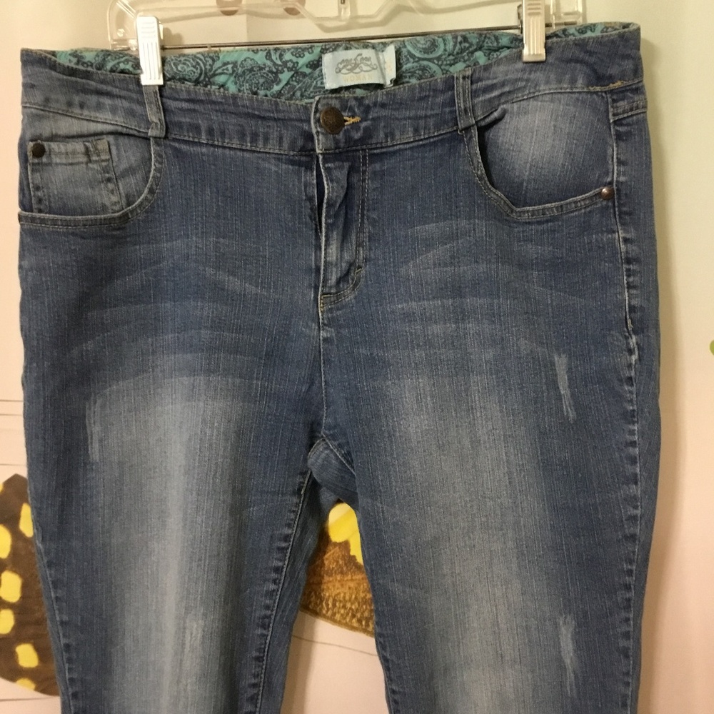 One 5 One Women's Blue Denim Jeans Size 14W